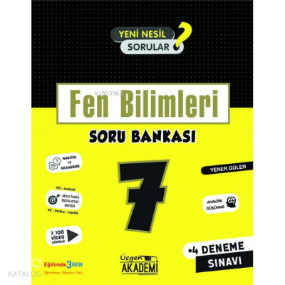 Fen Bilimleri - Soru Bankası | Kolektif | Üçgen Yayıncılık