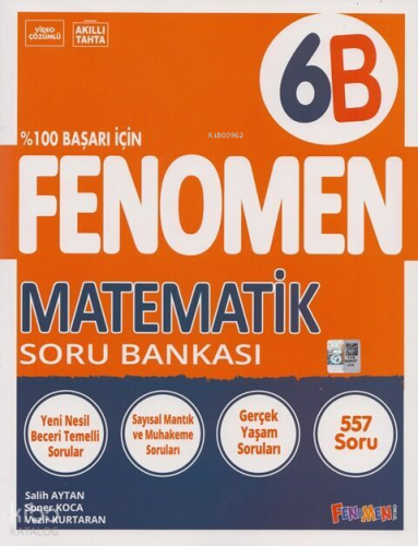 Fenomen 6. sınıf  Matematik B Soru Bankası