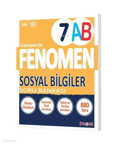 Fenomen 7.  Sınıf Sosyal Bilgiler A-B Soru Bankası