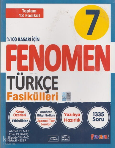 Fenomen  7.  Sınıf Türkçe Fasikülleri 13 Fasikül
