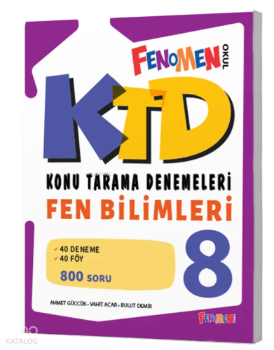 Fenomen 8 Fen Bilimleri Konu Tarama Denemeleri