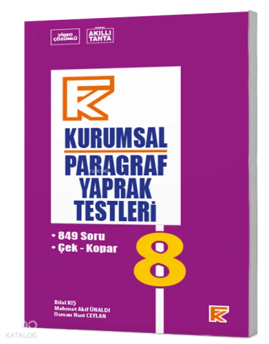 Fenomen 8 Kurumsal Paragraf Yaprak Testleri