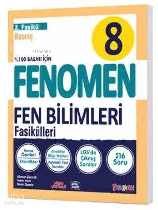 Fenomen 8. Sınıf Fen Bilimleri 3. Fasikül (Basınç) | Kolektif | Fenome