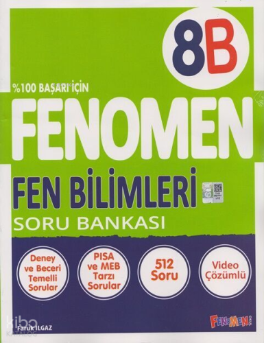 8. Sınıf Fenomen Fen Bilimleri-B Soru Bankası | Faruk Ilgaz | Fenomen 