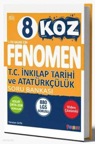 Fenomen 8. Sınıf Koz T.C. İnkılap Tarihi ve Atatürkçülük Soru Bankası 