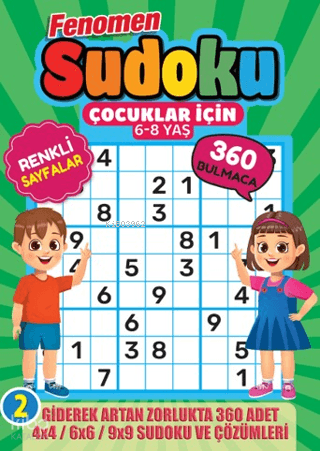 Fenomen Çocuklar İçin Sudoku 6-8 Yaş - 2 | Bertan Kodamanoğlu | Maxi Y