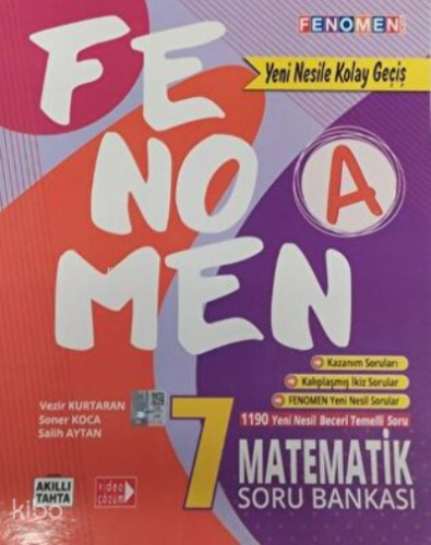 Fenomen Kitap 7. Sınıf Fenomen A Serisi Matematik Soru Bankası