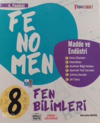 Fenomen Kitap 8. Sınıf Fen Bilimleri 4. Fasikül Madde ve Endüstri | Ko