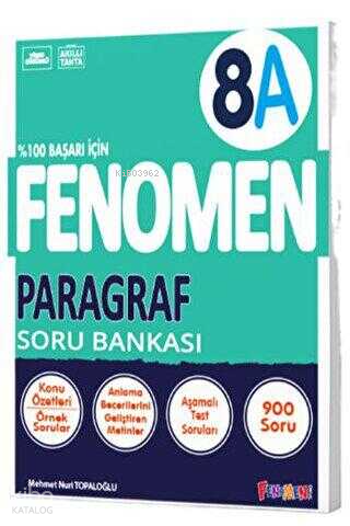 Fenomen Kitap 8. Sınıf Paragraf A Soru Bankası