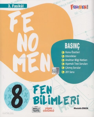 Fenomen Kitap Fenomen 8. Sınıf Fen Bilimleri Soru Bankası 3. Fasikül B