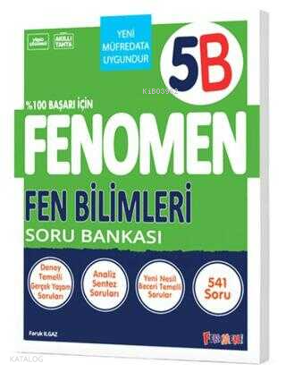 Fenomen Kitap Yayınları  5. Sınıf Fen Bilimleri B Soru Bankası