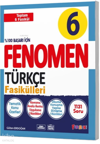 Fenomen Okul Yayınları 6. Sınıf Türkçe Fasikülleri | Kolektif | Fenome