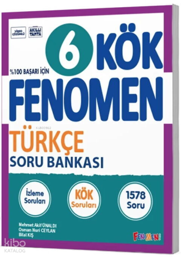 Fenomen Okul Yayınları 6. Sınıf Türkçe Kök Soru Bankası | Kolektif | F