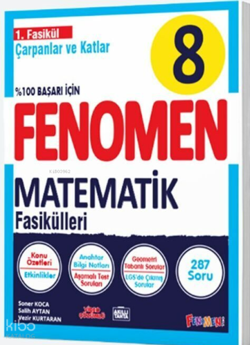 Fenomen Okul Yayınları 8. Sınıf Matematik Fenomen Fasikül 1 Çarpanlara Ayırma