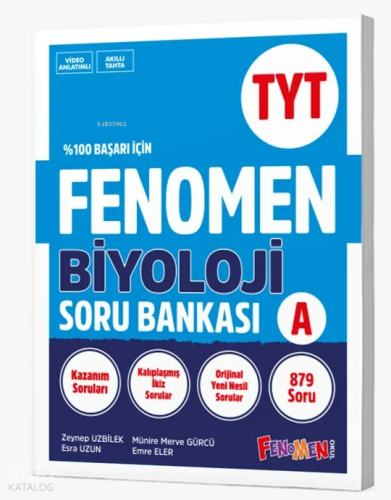 Fenomen TYT Biyoloji Soru Bankası (A) | Kolektif | Fenomen (Hazırlık)