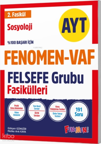 Fenomen - Vaf AYT Felsefe 2.Fasikül | Kolektif | Fenomen (Hazırlık)