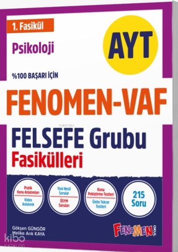 Fenomen - Vaf AYTFelsefe 1.Fasikül | Kolektif | Fenomen (Hazırlık)