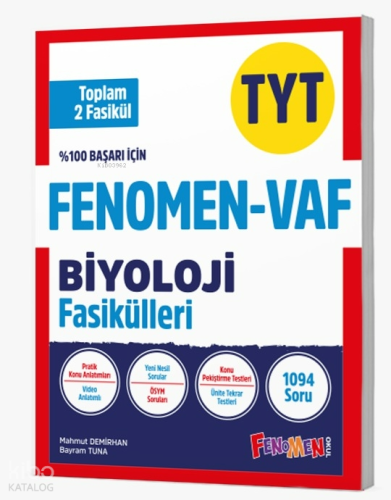 Fenomen - Vaf Tyt Biyoloji Fasikül Seti (2 Fasikül) | Mahmut Demirhan 