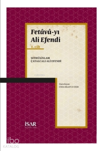 Fetava-yı Ali Efendi (2 Cilt Takım)