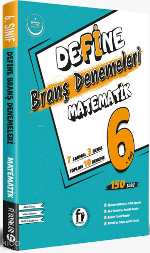 Fi Yayınları 6. Sınıf Define Matematik Branş Denemeleri Maarif Model |