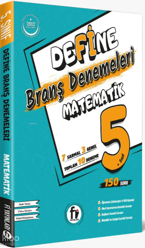 Fi Yayınları Maarif Model 5. Sınıf Define Matematik Branş Denemeleri |