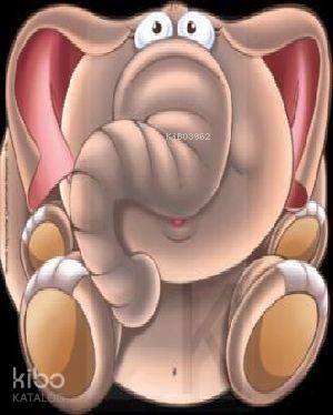 Fil; Sevimli Hayvanlar Çıkartmalı Boyama,4-6 Yaş