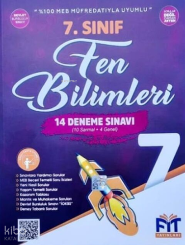 Fit Yayınları 7. Sınıf Fen Bilimleri 14 Deneme Sınavı