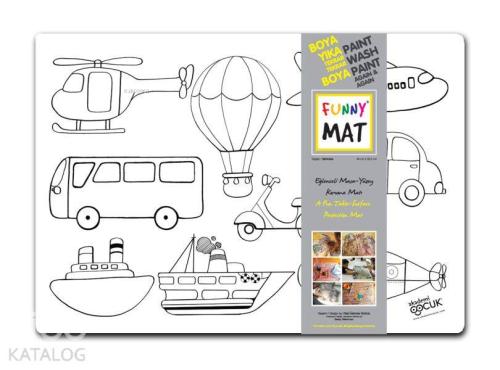 Akademi Çocuk Funny Mat - Taşıtlar