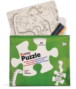 Akademi Çocuk Funny Mat Washable Puzzle - Dinozor Çağı