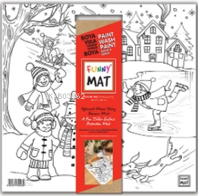 Akademi Çocuk Funny Mat White - Karlı Bir Gün