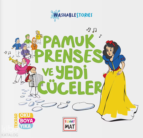 Funny Mat Yıkanabilir Hikaye Kitabı Pamuk Prenses ve Yedi Cüceler