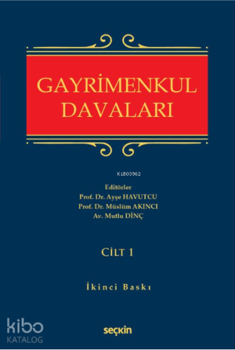 Gayrimenkul Hukuku Davaları;(2 Cilt Takım)