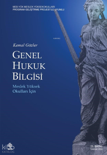 Genel Hukuk Bilgisi;Meslek Yüksek Okulları İçin