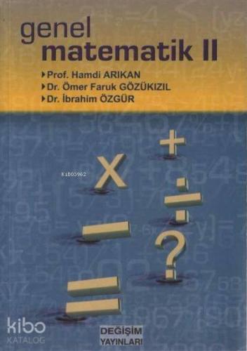 Genel Matematik II