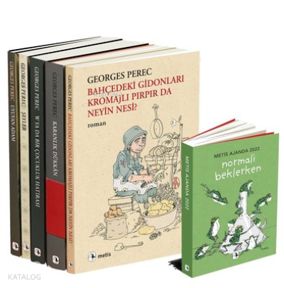 Georges Perec 5 Kitap Takım - Metis Ajanda Hediyeli