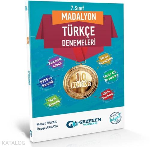 Gezegen Yayınları 7. Sınıf Türkçe Madalyon Denemeleri Gezegen