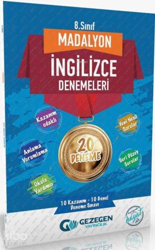 Gezegen Yayınları 8. Sınıf İngilizce Madalyon 20 li Denemeleri Gezegen