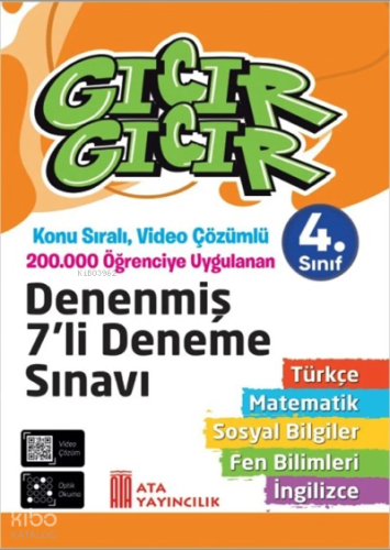 Gıcır Gıcır Denenmiş 7'Li Deneme Sınavı 4,Sınıf