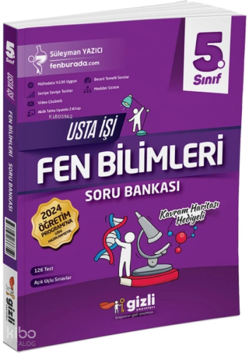 Gizli Yayınları 2025 5. Sınıf Fen Bilimleri Usta İşi Soru Bankası - Ka