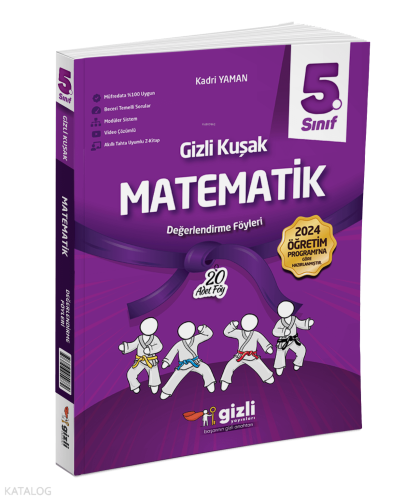 Gizli Yayınları 5. Sınıf Matematik Gizli Kuşak Değerlendirme Föyleri