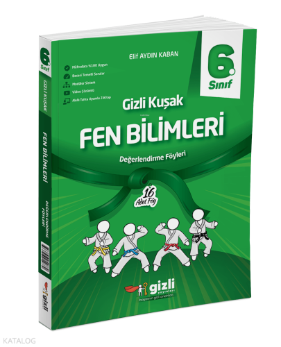 Gizli Yayınları 6. Sınıf Fen Bilimleri Gizli Kuşak Değerlendirme Föyle