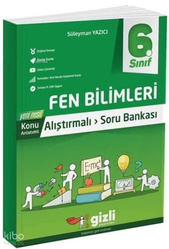 Gizli Yayınları 6. Sınıf Fen Bilimleri Usta İşi Soru Bankası+Kavram Haritası