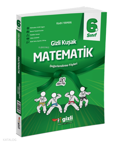 Gizli Yayınları 6. Sınıf Matematik Gizli Kuşak Değerlendirme Föyleri