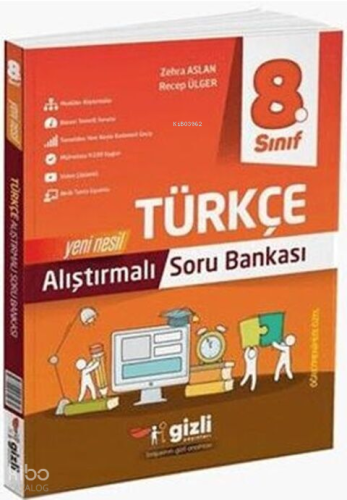 Gizli Yayınları 8. Sınıf LGS Türkçe Alıştırmalı Soru Bankası | Zehra A