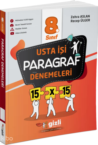 Gizli Yayınları 8. Sınıf LGS Usta İşi Paragraf Denemeleri | Zehra Asla