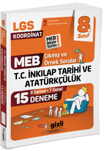 Gizli Yayınları LGS MEB Çıkmış ve Örnek Sorular T.C. İnkılap Tarihi ve