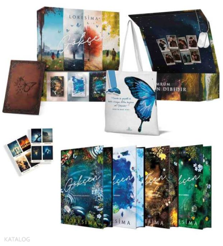 Gökçen Serisi (4 Kitaplık Yan Boyamalı - Hediyeli Kutu) | Loresima | E