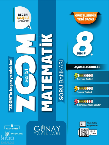 Günay Yayıncılık 8.Sınıf Zoom Serisi Matematik Soru Bankası | Kolektif