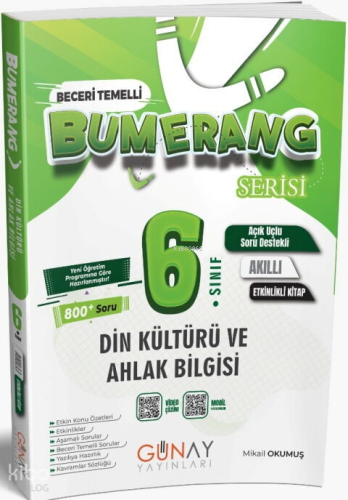 Günay Yayınları Bumerang Serisi 6. Sınıf Etkinlikli Din Kültürü ve Ahl