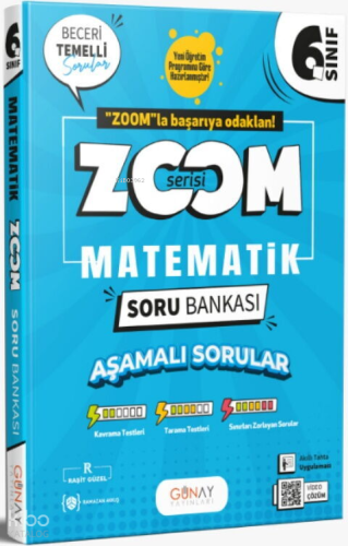 Günay Yayınları Zoom Serisi 6. Sınıf Matematik Soru Bankası | Raşit Gü